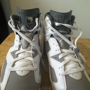 Gray/White Jordan 6. Size 11 1/2 men’s , warn once.
